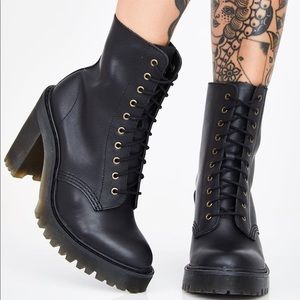 DR. MARTENS KENDRA HEELED BOOTS